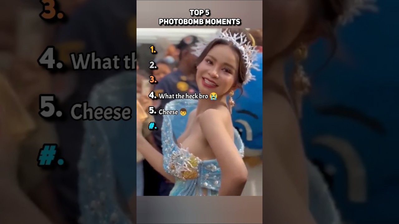 Ranking The Top 5 Photobomb Moments #shortsviral