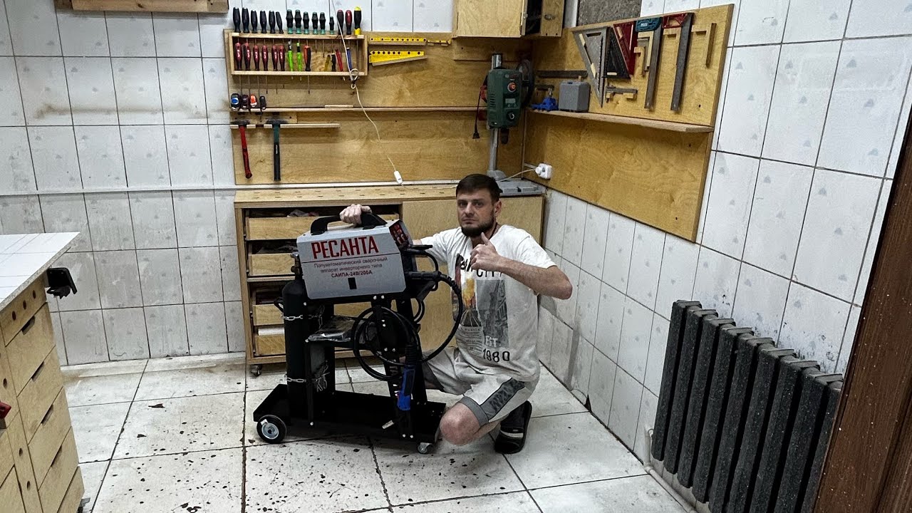 Тележка для сварочного аппарата #2024  #хочуврек #мастерская