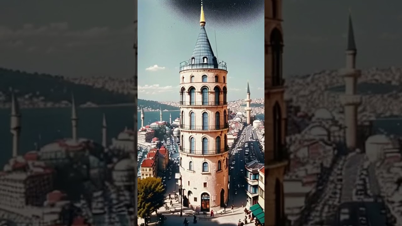 Ge&ccedil;mişten g&uuml;n&uuml;m&uuml;ze Galata Kulesi