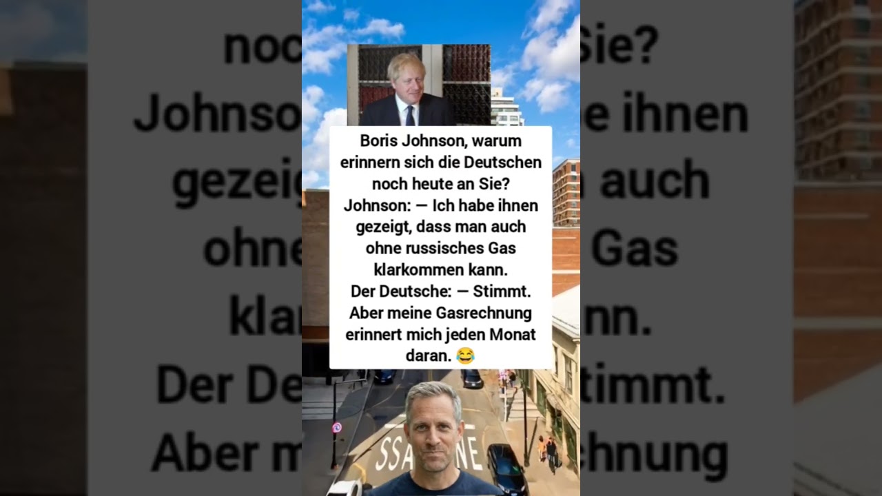 Boris Johnson und die Gasrechnung 😂 #flachwitz #memes #lustig #funny #lachen #humor #witzig #comedy