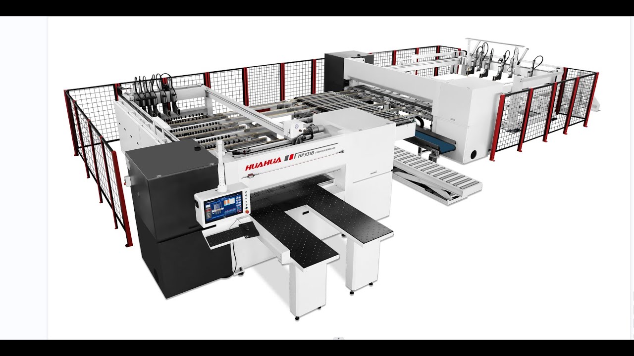 HUAHUA HH3318 Auto Angula Saw cutting machine Panel saw/Angular beam saw