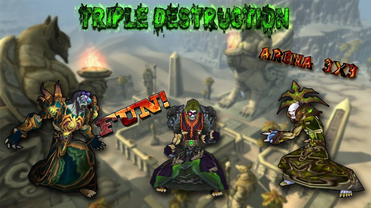 Triple Destruction Arena 3x3 FUN!!!(WOD 6.2.4)