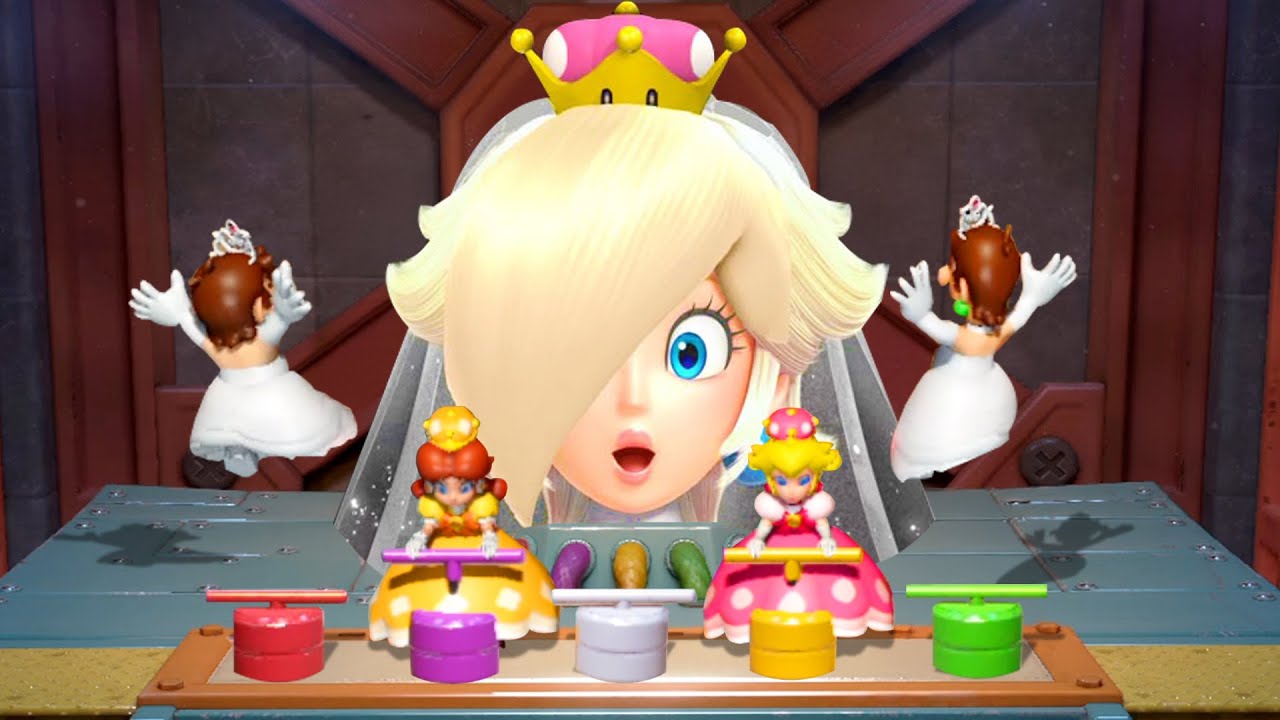 【マリオパーティスーパースターズ】笑いと涙に満ちた戦い! ピーチ姫 Vs デイジー姫 Vs マリオ Vs ルイージ 4K UHD (2160P)