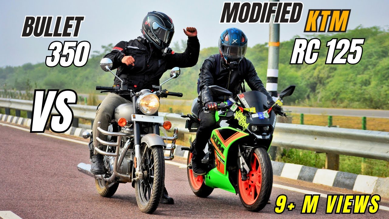 Royal Enfield Bullet 350 Vs Ktm Rc 125 Long race | Amazing Results | Ksc vlogs