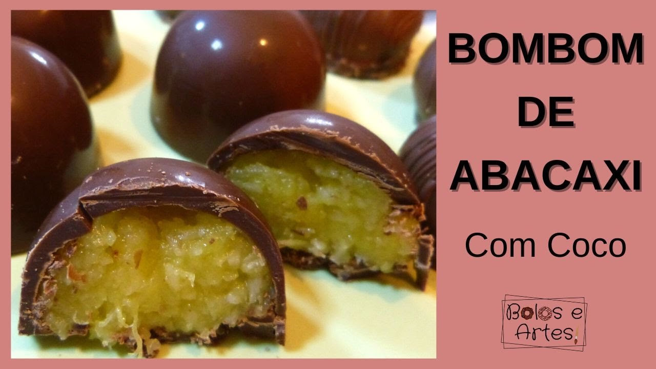 Bombom de Abacaxi - Com coco