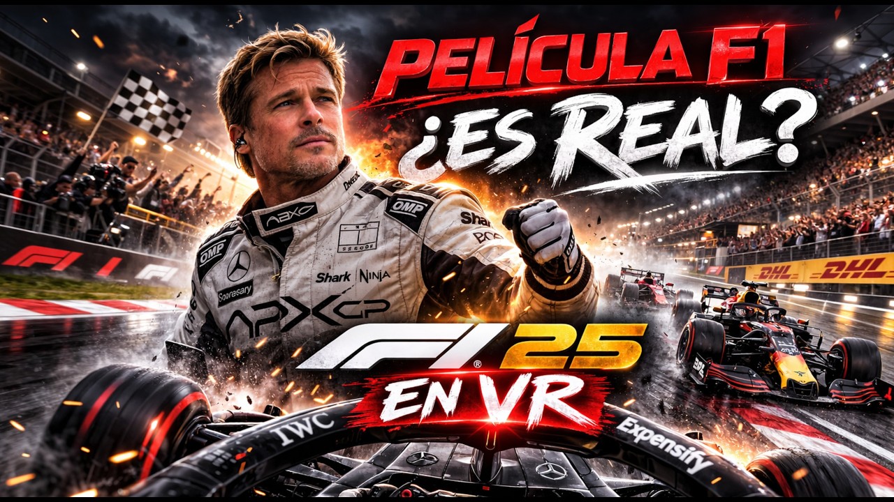 f1BRAD PITT en F1 25 en VR 🏎️ ¿Es Real o Película? | DLC F1 Movie Onboard POV