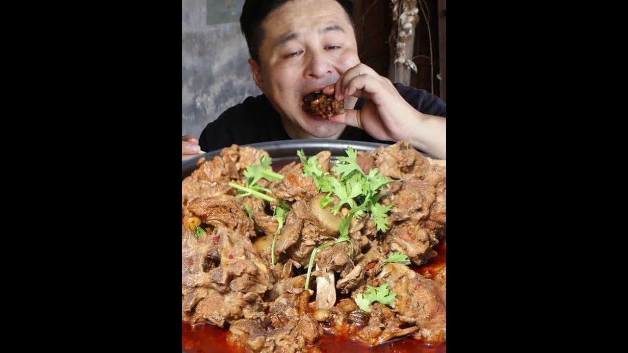 350元买了3根羊蝎子，做个红焖羊蝎子，麻辣鲜香，啃的过瘾 #户外美食 #乡村美食 #三农