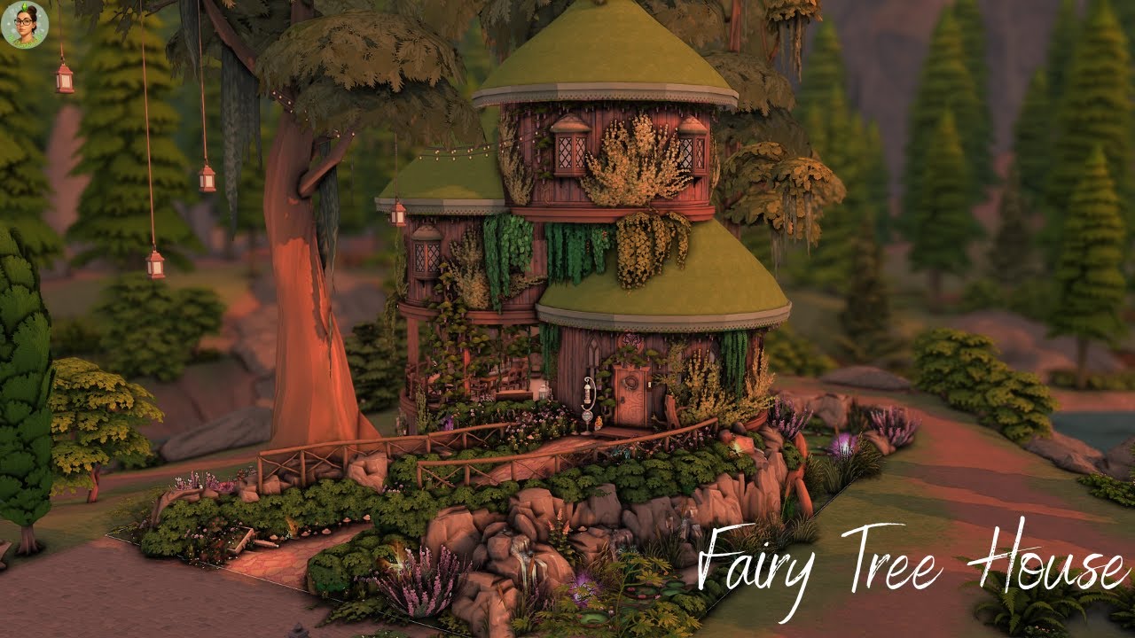 FAIRY TREE HOUSE 🌿 | STOPMOTION | THE SIMS 4