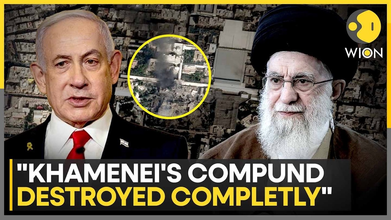 Israel Attacks Iran:Satellite Images Reveal Damage at Khamenei’s Compound | WION BREAKING