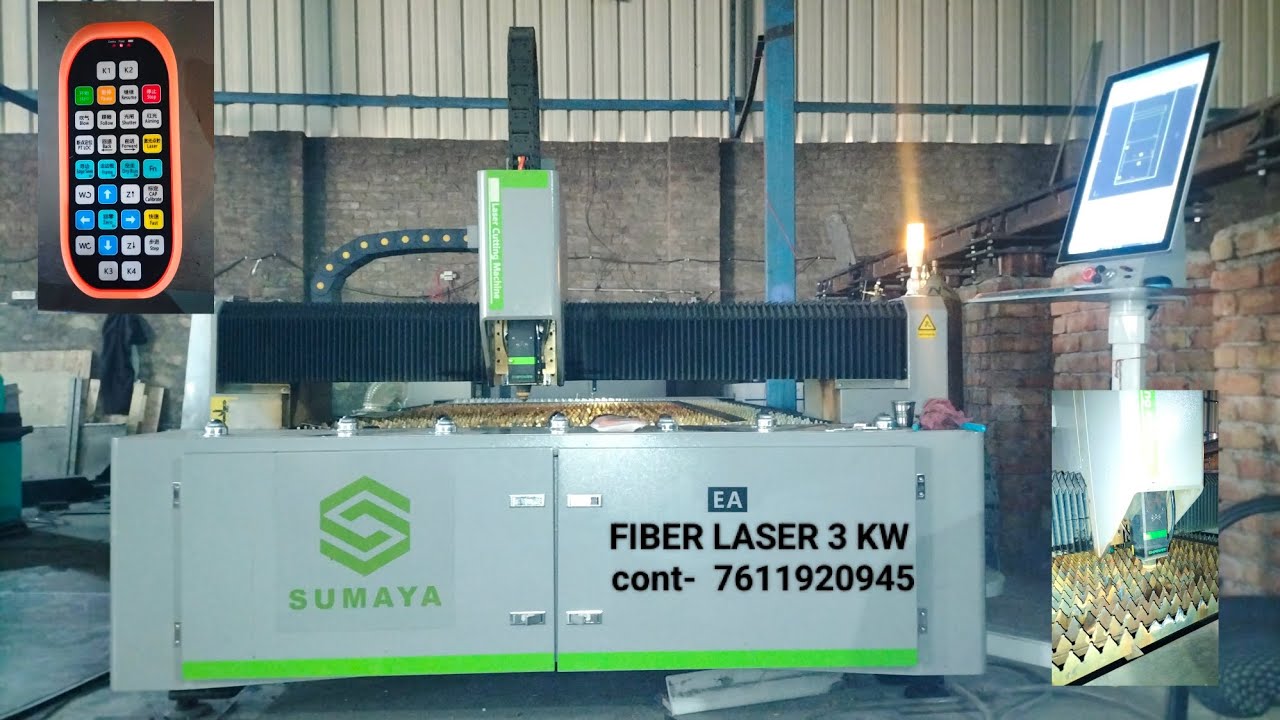 FIBER LASER 3 KW POWER #laser @sumayacncrouters1987 JAIPUR 7611920945#lasercutting 