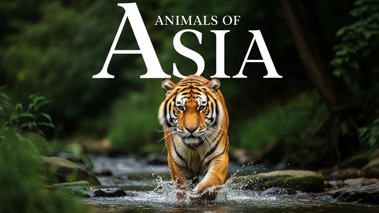 Animals of Asia 4k - The Wonderful World of Wildlife | Scenic Relaxation Film With Calming Music