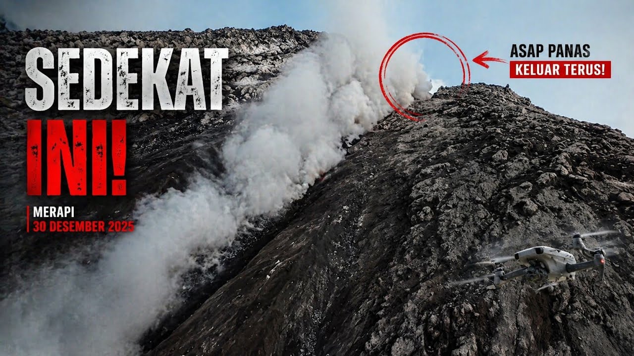 NGERI!!! Sedekat ini dengan kubah barat daya Merapi...Antara kagum dan deg-degan...