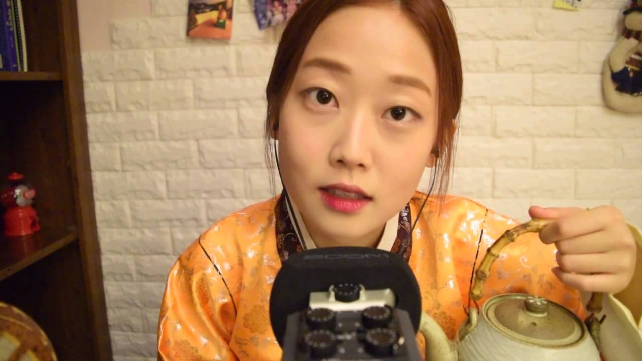 [한국어 ASMR] 한복 바스락 소리와 한과 맛보기 Hanbok Sound&Tasting Hangwa(Korean Traditional Snack)