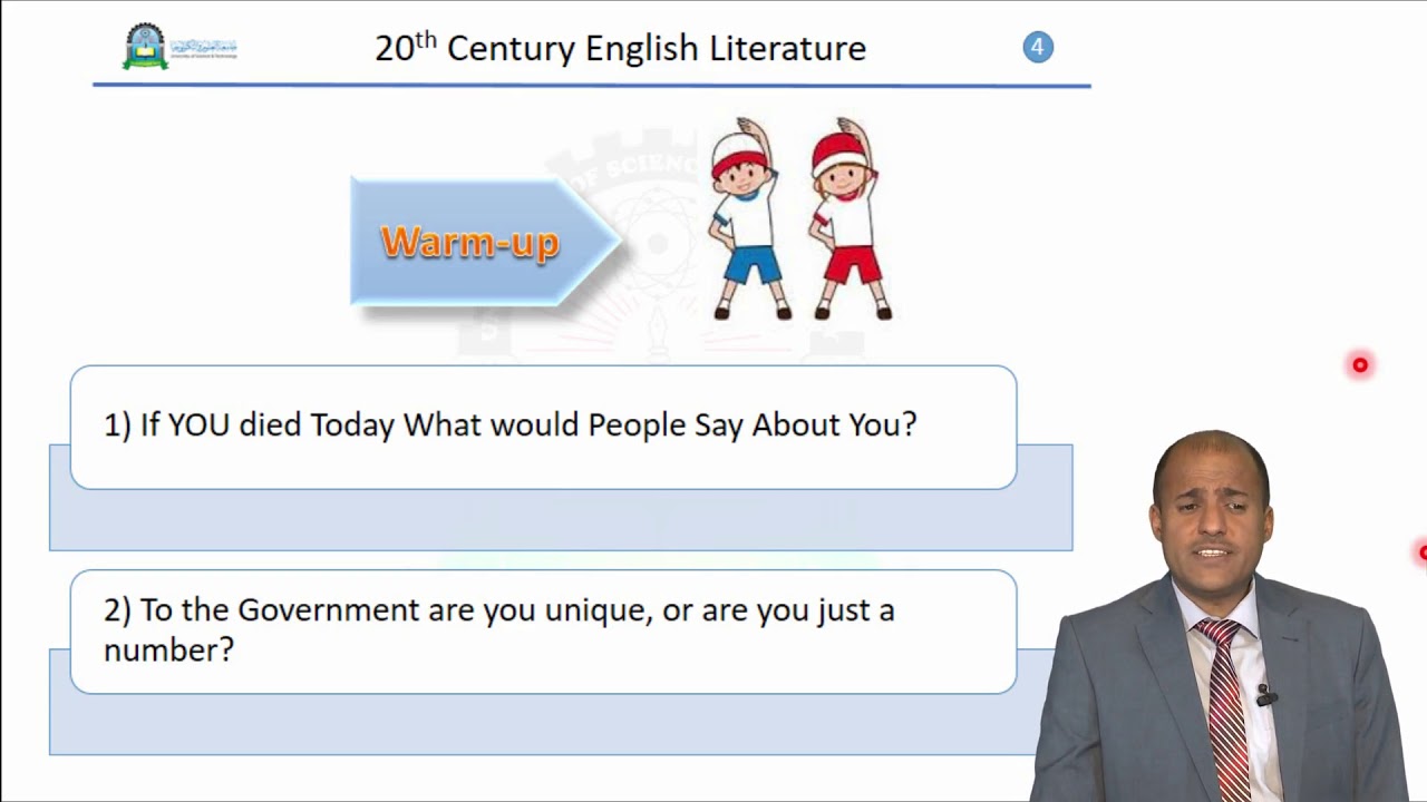 الحلقة الرابعة (Thomas Hardy:'Ah,Are You Digging On My Grave)- مقرر 20th Century English Literature