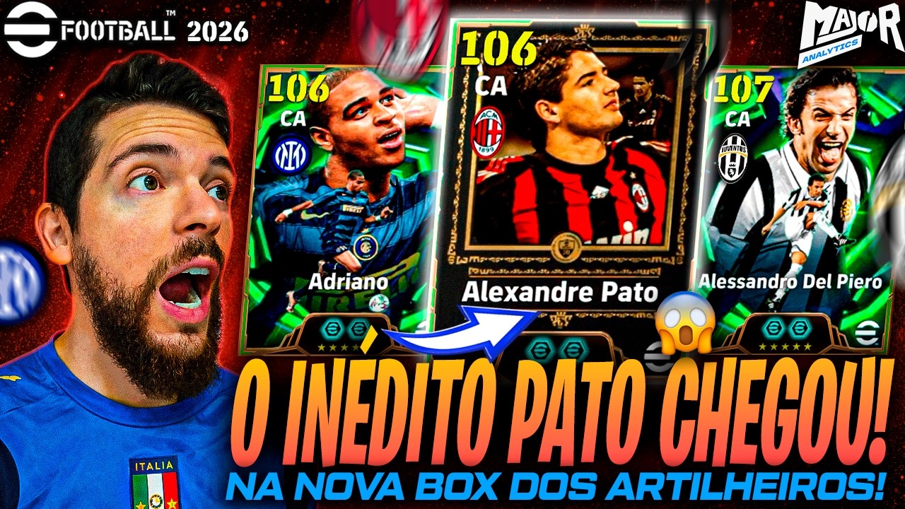 Adriano, Del Piero e o INÉDITO PATO CHEGARAM na Manutenção do eFootball 2026!