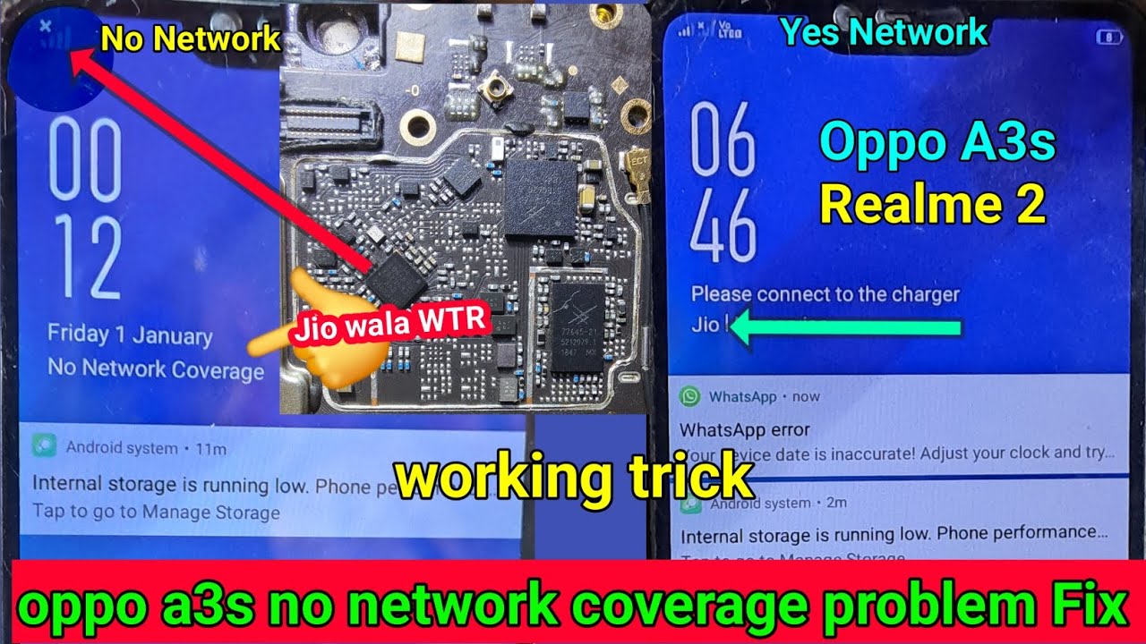oppo a3s no network coverage problem Fix | realme 2 no network coverage solution 100%
