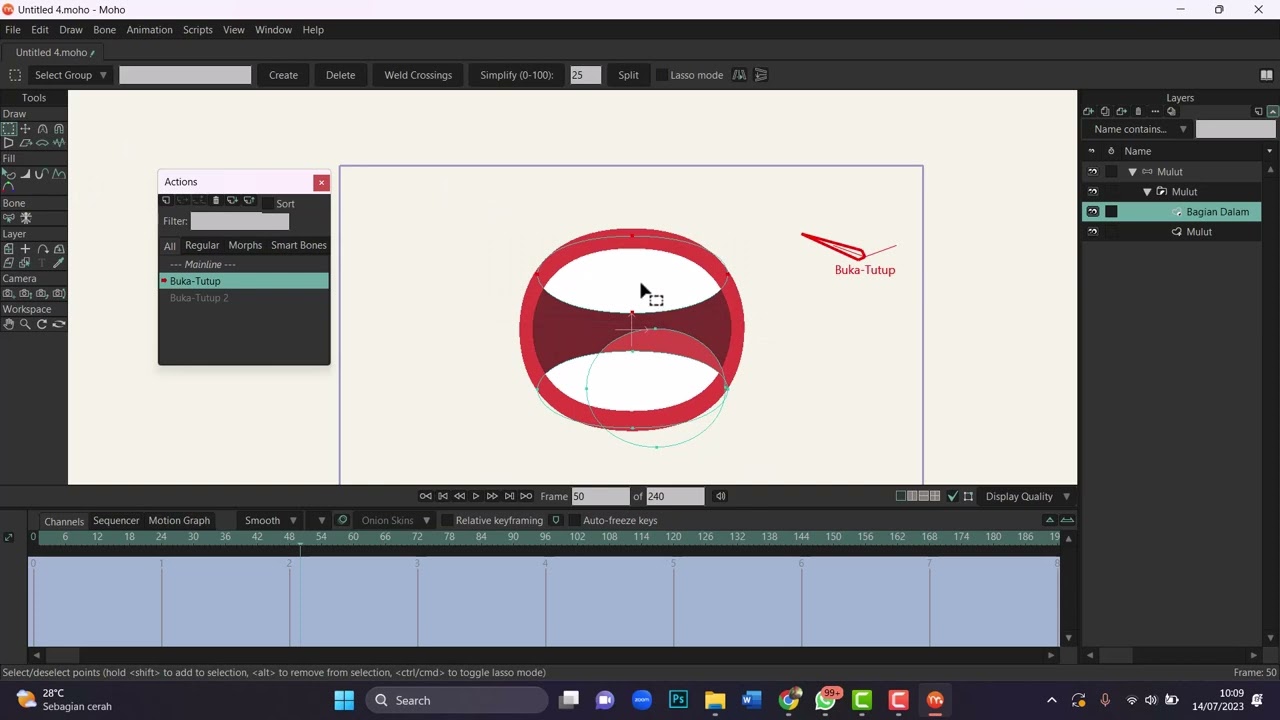 Praktikum 2 Membuat Animasi Mulut Menggunakan Aplikasi Moho Anime Studio bagi Pemula