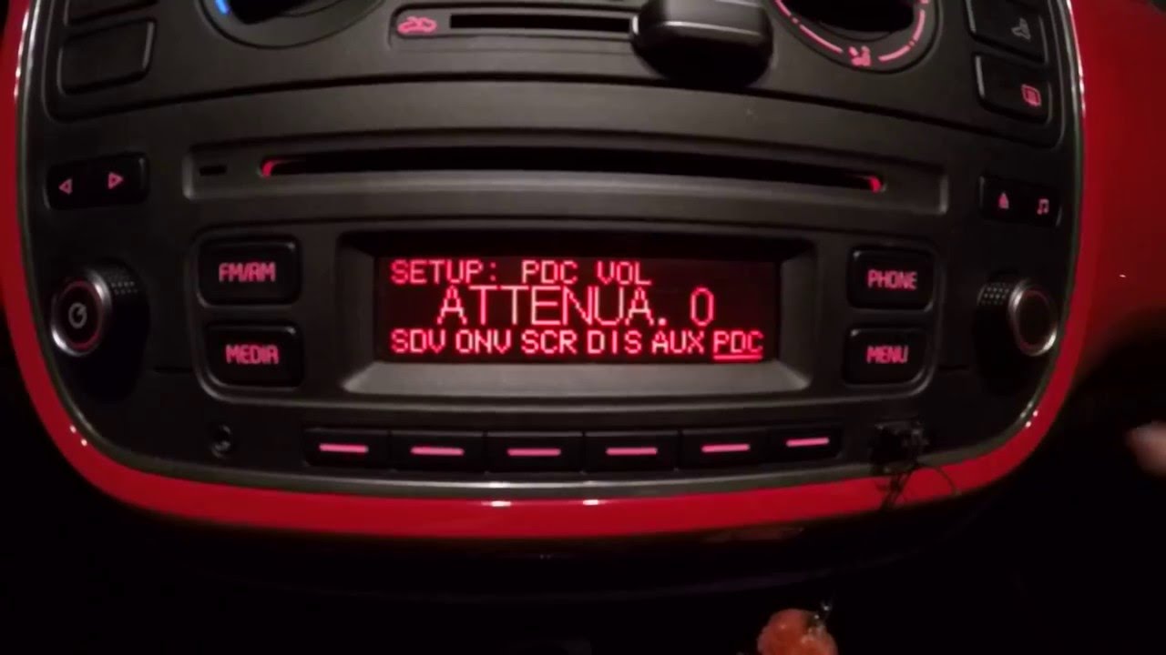 Volume do sensor de estacionamento Volkswagen Up!