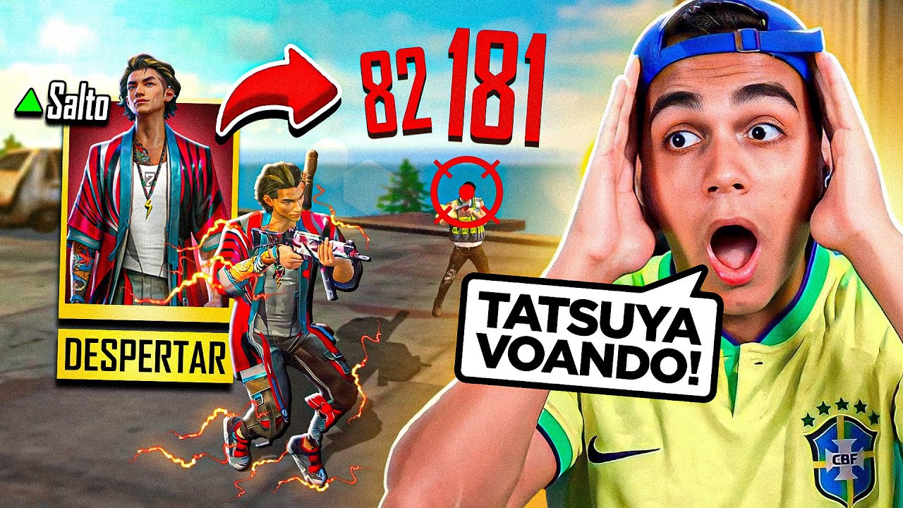 REAÇÃO DO FREITAS AO VER QUE TATSUYA TÁ VOANDO DEPOIS DA ATUALIZAÇÃO! - free fire
