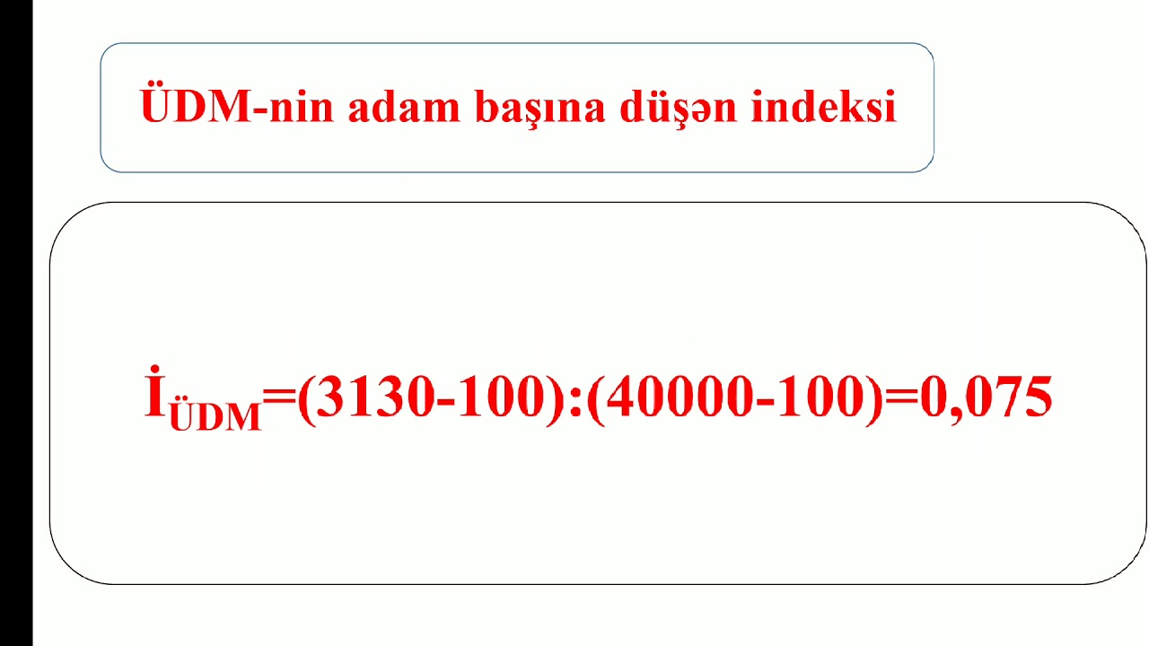 İnsan İnkişaf İndeksinin (İİİ) hesablanması ( ORXAN MƏMMƏDOV)