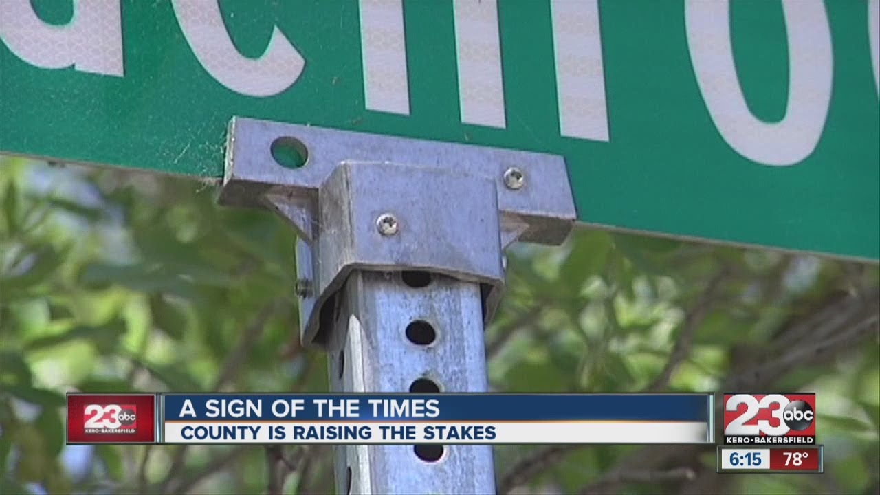 New street sign posts designed to deter theft of 'Goldenrod' and 'Twinleaf'