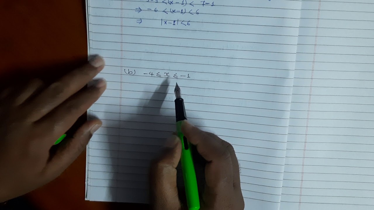 How to rewrite inequality using absolute value sign/ Class 11/ Experience Maths