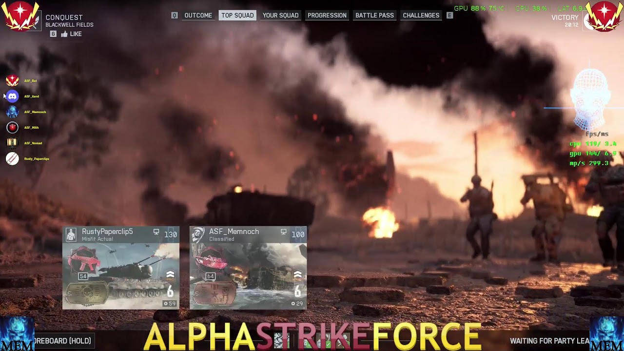 Battlefield Fun with Mem and the ASF crew!!