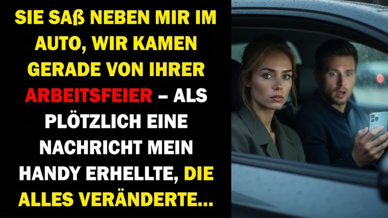 🔥MEINE FRAU SAGTE, ES WAR NUR EIN KOLLEGE – DANN LEUCHTETE EINE NACHRICHT AUF MEINEM HANDY…🔥