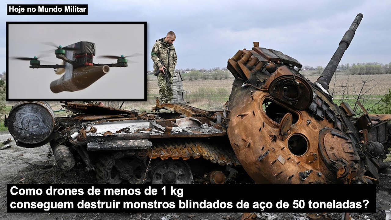 Como drones de menos de 1 kg conseguem destruir monstros blindados de aço de 50 toneladas?