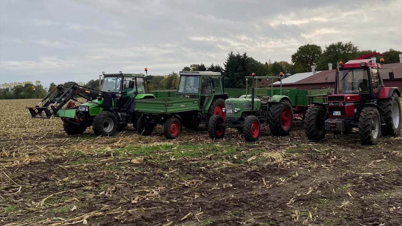 Maishäckseln 2020 mit Oldtimern | Emsland | Fendt, Case-IH, Deutz, PZ