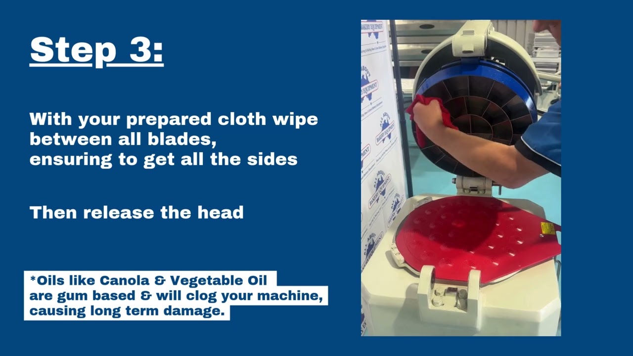 How to Use White Oil to Clean your Bun Divider Rounder