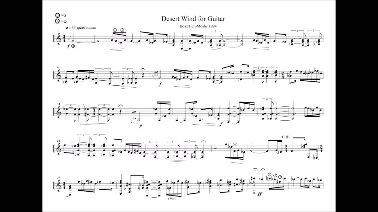 Desert wind Ruben Seroussi-Guitar
