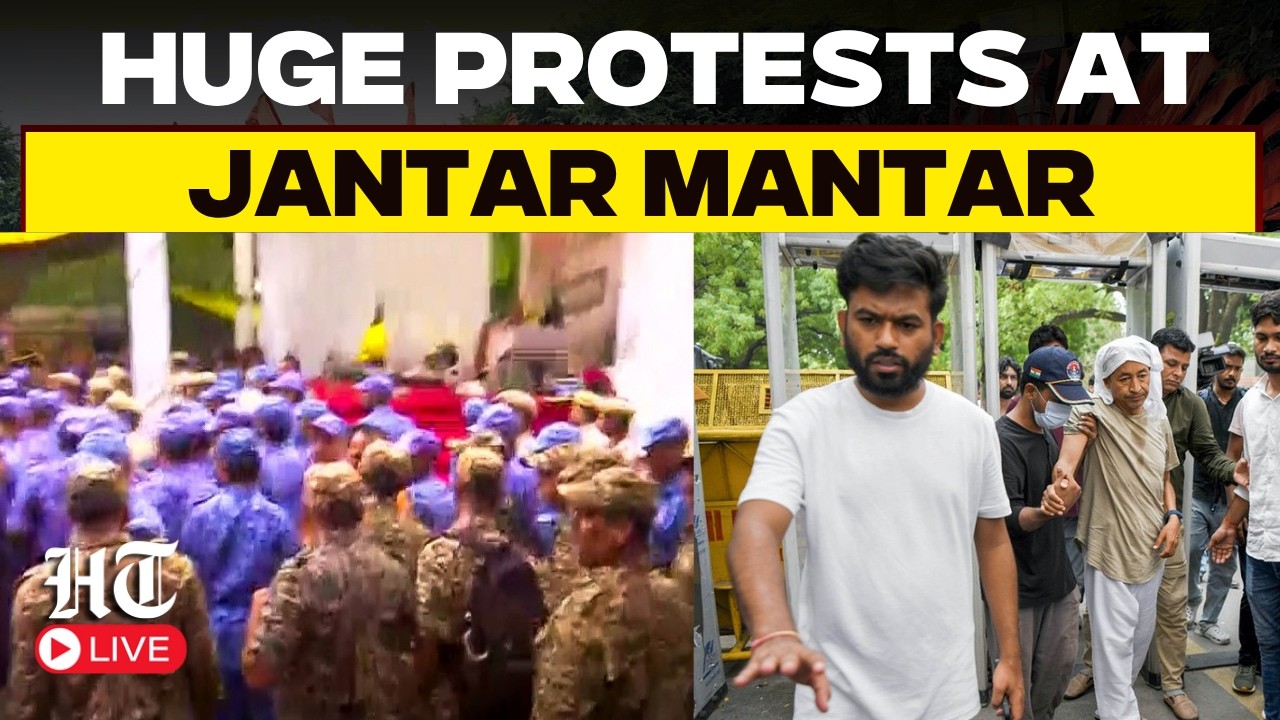 LIVE: Sonam Wangchuk Taken To Hospital, Full Security Deployed At Jantar Mantar | RAF | Delhi Police