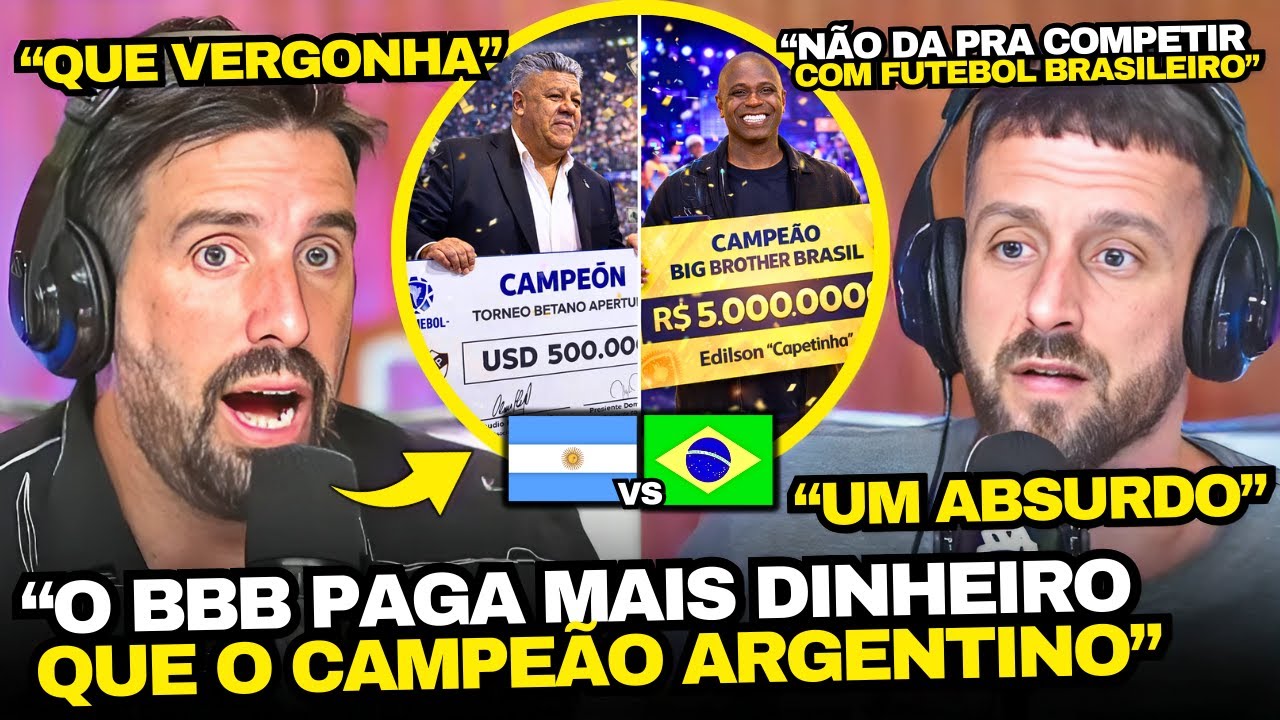 ARGENTINOS REVOLTADOS QUE O BBB PAGA MAIS QUE FUTEBOL ARGENTINO