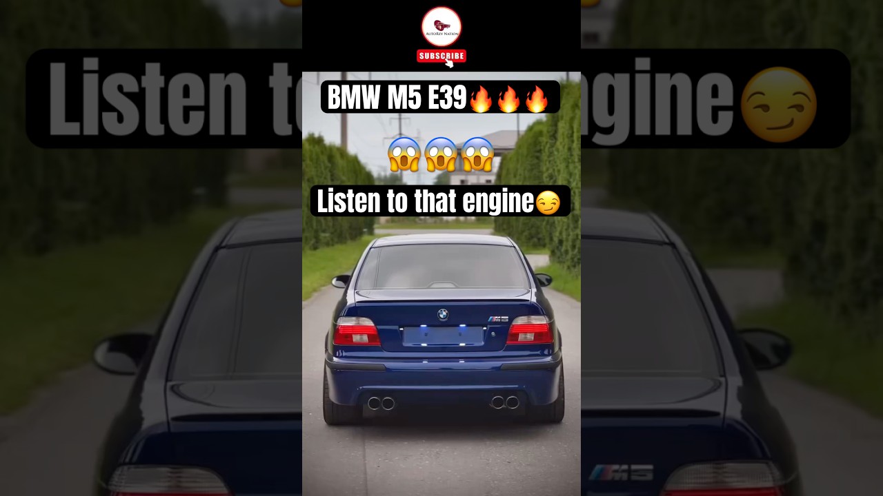 🔥 BMW M5 E39: V8 Symphony & Perfect Launch #bmw #bmwm5 #e39m5