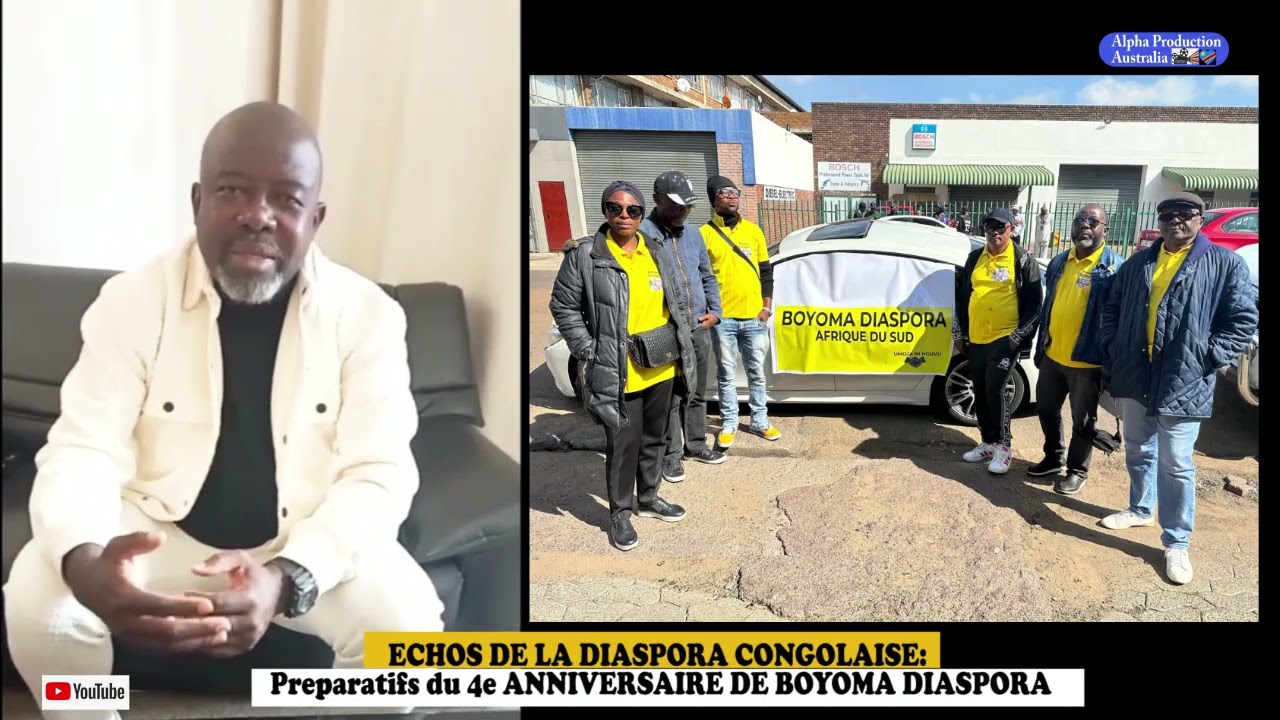 ECHOS DE LA DIASPORA CONGOLAISE. PREPARATIFS DE LA CELEBRATION DU 4e ANNIVERSAIRE DE BOYOMA DIASPORA