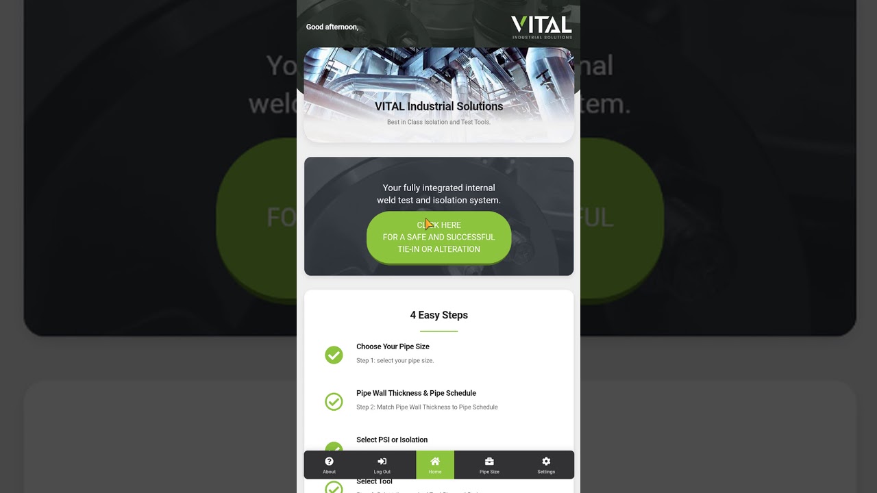 Vital Tool App Demo 3
