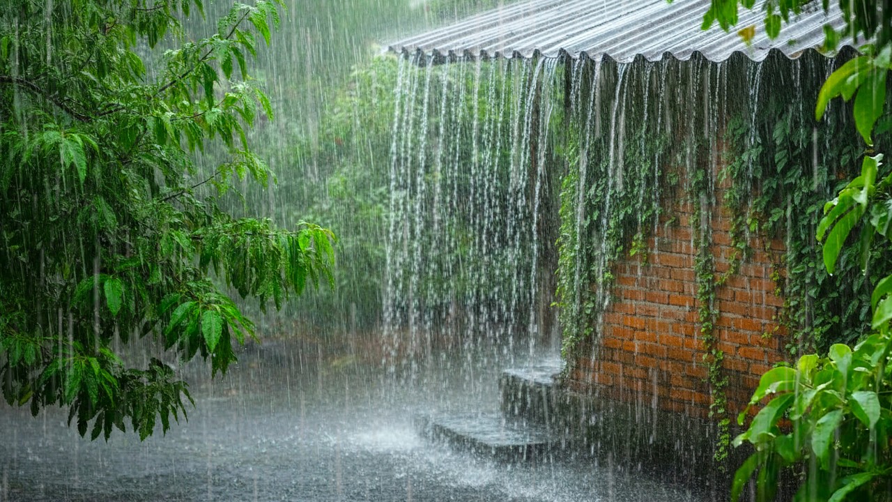 Heavy Rain on Roof at Night | Thunderstorm & Rain Sounds for Deep Sleep & insomnia relief