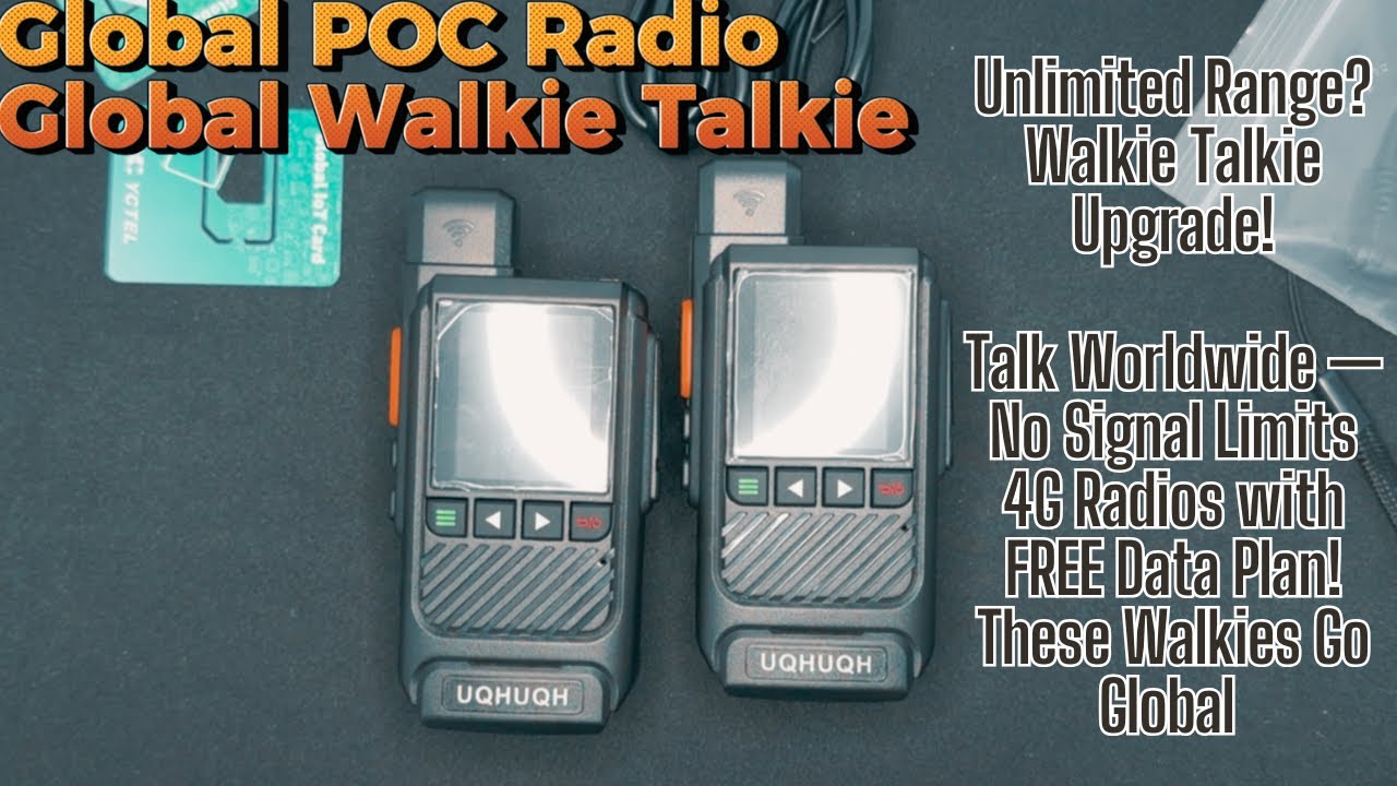 Unlimited Range Walkie Talkies?! 🔄 Global 4G PTT Radios with 1-Year Free Data
