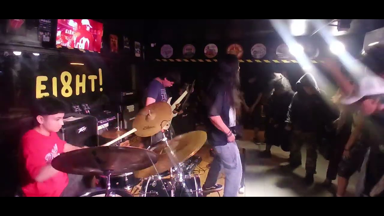 Sadslip gig @ei8ht restobar feature vocalist Nasser & drummer shane title recreant by Chelsea Grin