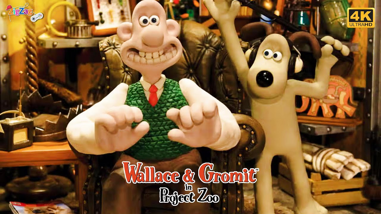 Wallace & Gromit  Project Zoo #1 | Salvando o 1º Bébé  Elefante | Português 4K | ZigZagGamerPT