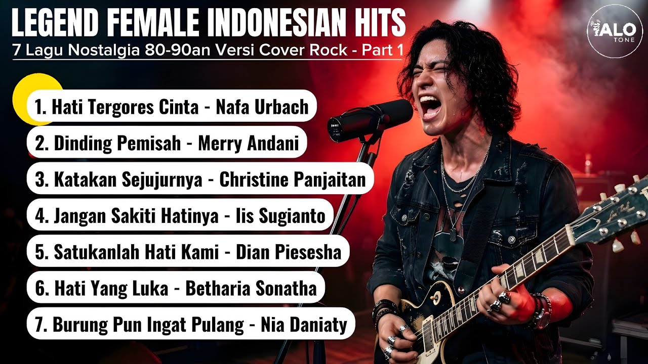 7 Hits Penyanyi Wanita Indonesia 80-90an | Nostalgia Rock Cover Album (Part 1)