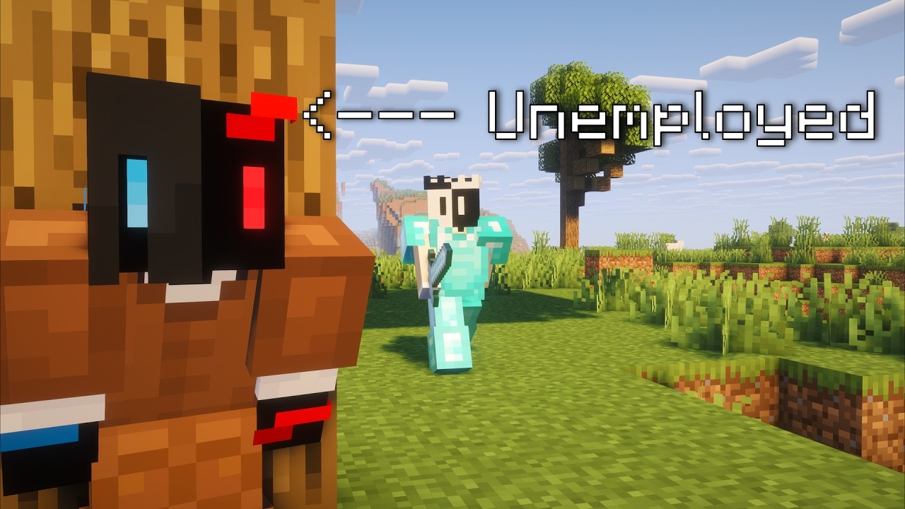 Minecraft Manhunt, BUT I Am Unemployed REMATCH