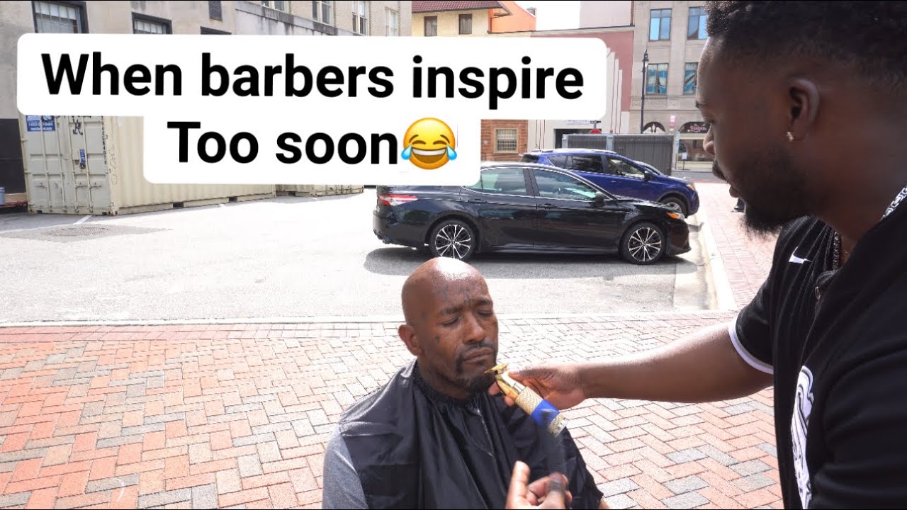 When you try to inspire too soon😂 #funnyskit #reel #funny #comedy #fyp #barber