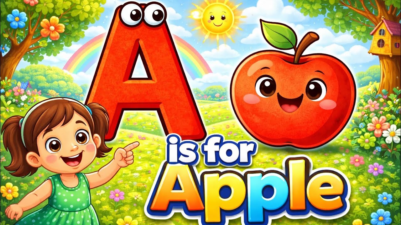 Рифмы от А до Я для детей | Песенка про фонетику ABC | Веселое изучение алфавита #abc #детскоеобу...