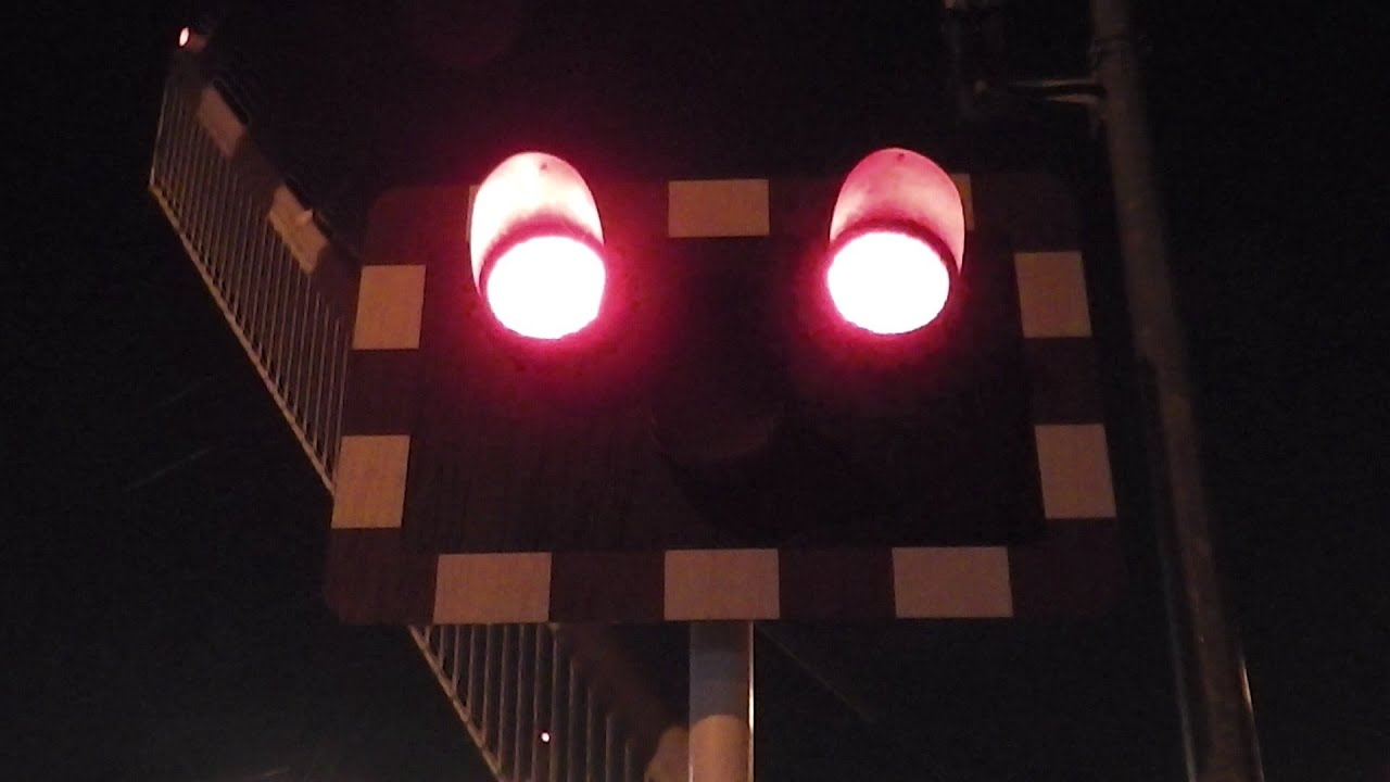 Level Crossing - Merrion Gates at Night