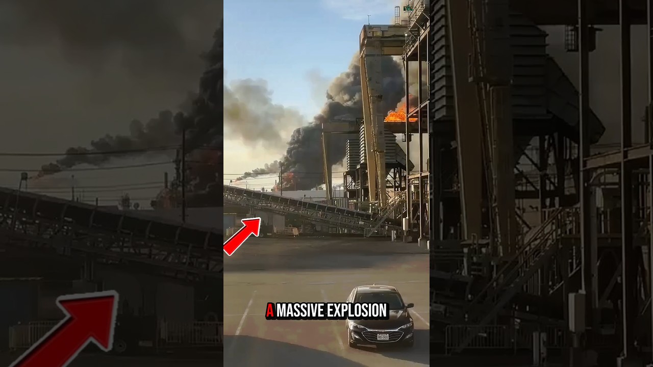 Massive Explosion Rocks Valero Refinery in Port Arthur, Texas.            #documentary#usashorts#fyp