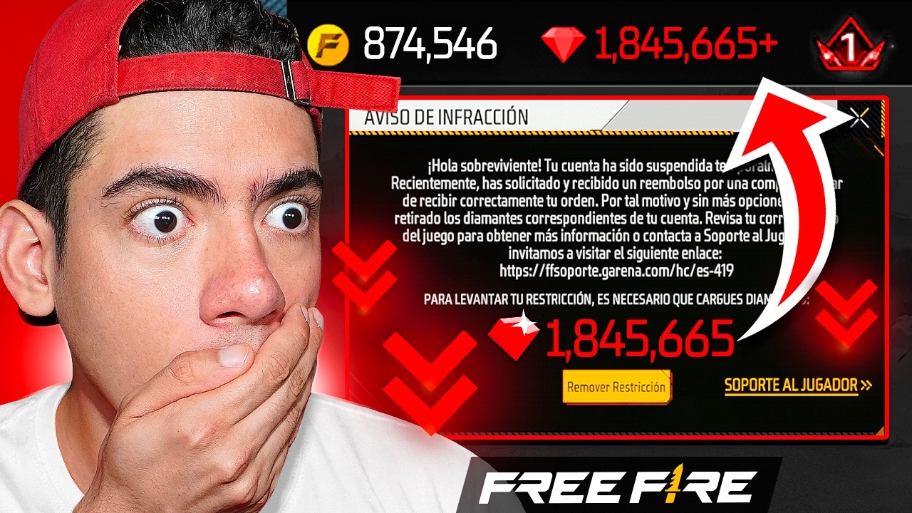 LE QUITE LOS DIAMANTES NEGATIVOS A LA CUENTA de UN SEGUIDOR en FREE FIRE !! - TheDonato