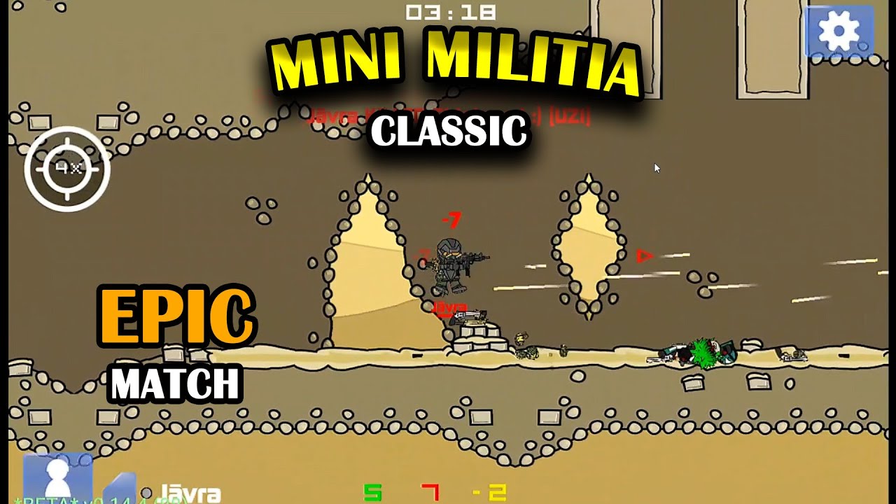 Mini Militia Classic 🔫 | EPIC MATCH Gameplay