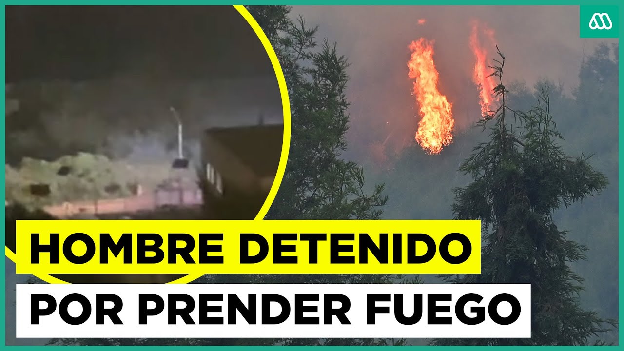 Sorprendieron a persona prendiendo fuego